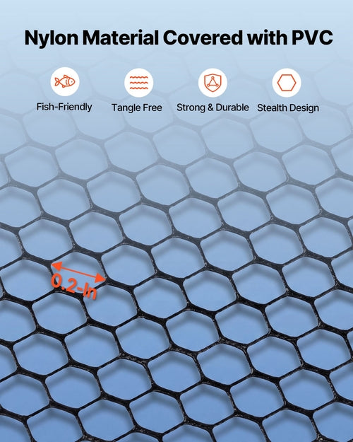 Red de pesca, sacadera plegable con mango telescópico, portátil